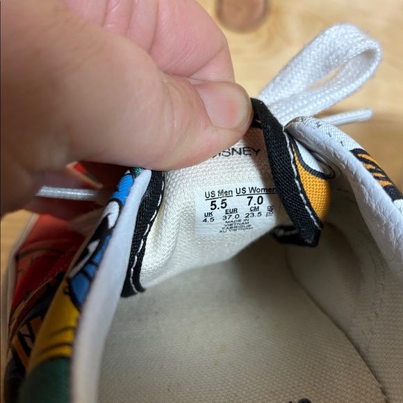 Vans Era Mickey‎ birthday Disney Red and Yellow Cartoon Sneakers - Picture 8 of 10